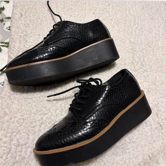 Madden Girl Shoes - Madden Girl Black Textured Platform Shoes